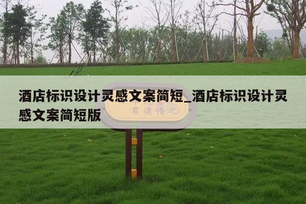 酒店标识设计灵感文案简短_酒店标识设计灵感文案简短版