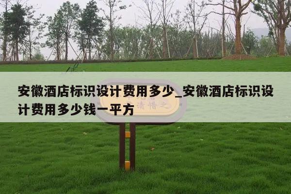 安徽酒店标识设计费用多少_安徽酒店标识设计费用多少钱一平方